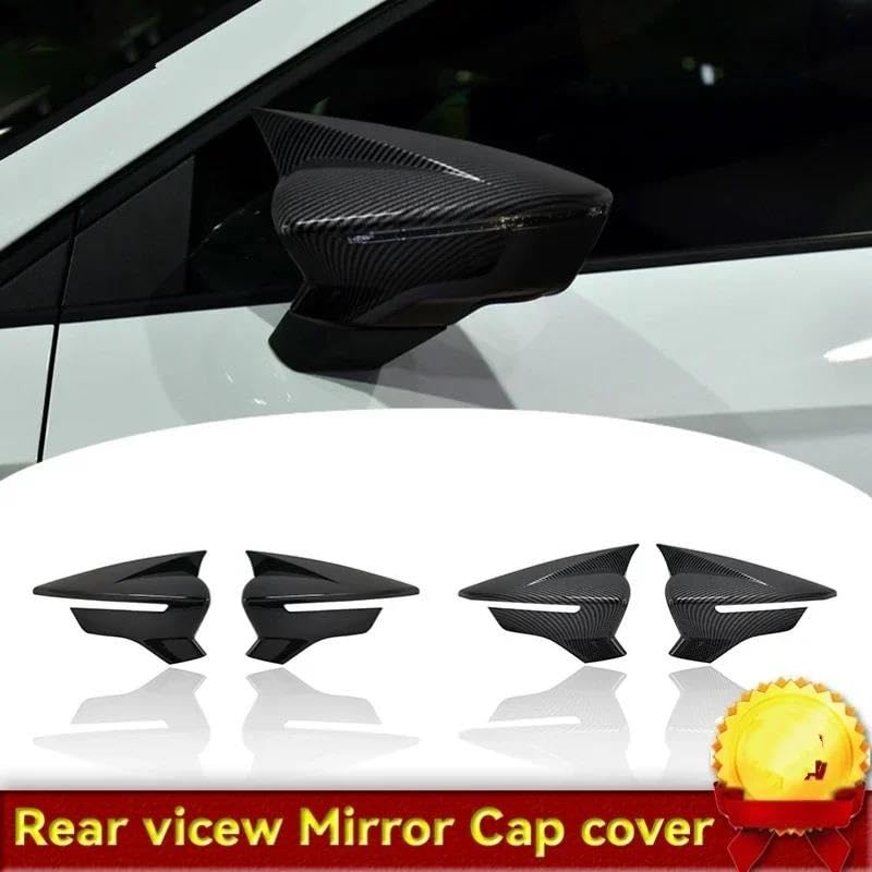 Coques rétroviseurs Seat Ibiza Arona cache rayure noir brillant - 3