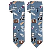 Corbata de estetoscopio con receta R-Ray para farmacéutico, enfermera, regalo de Dr. RX, 2, Taille unique