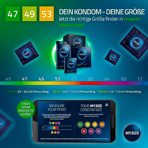 MY.SIZE PRO Kondom Set Größe 1,2,3-47,49,53mm, 3x10 Stück - Die neue Generation My.SIZE Kondome – Bild 5