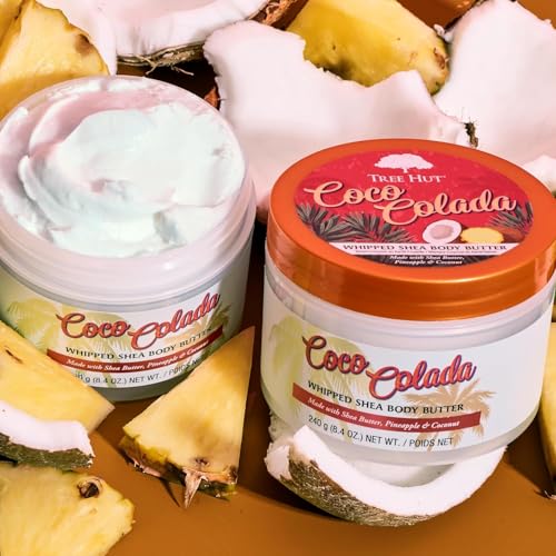 Image of Tree Hut Coco Colada Whipped Shea Body Butter, Hydrating & Nourishing Body Lotion with Natural Oils, Moisturizer for Soft & Smooth Skin, 8.4 Oz