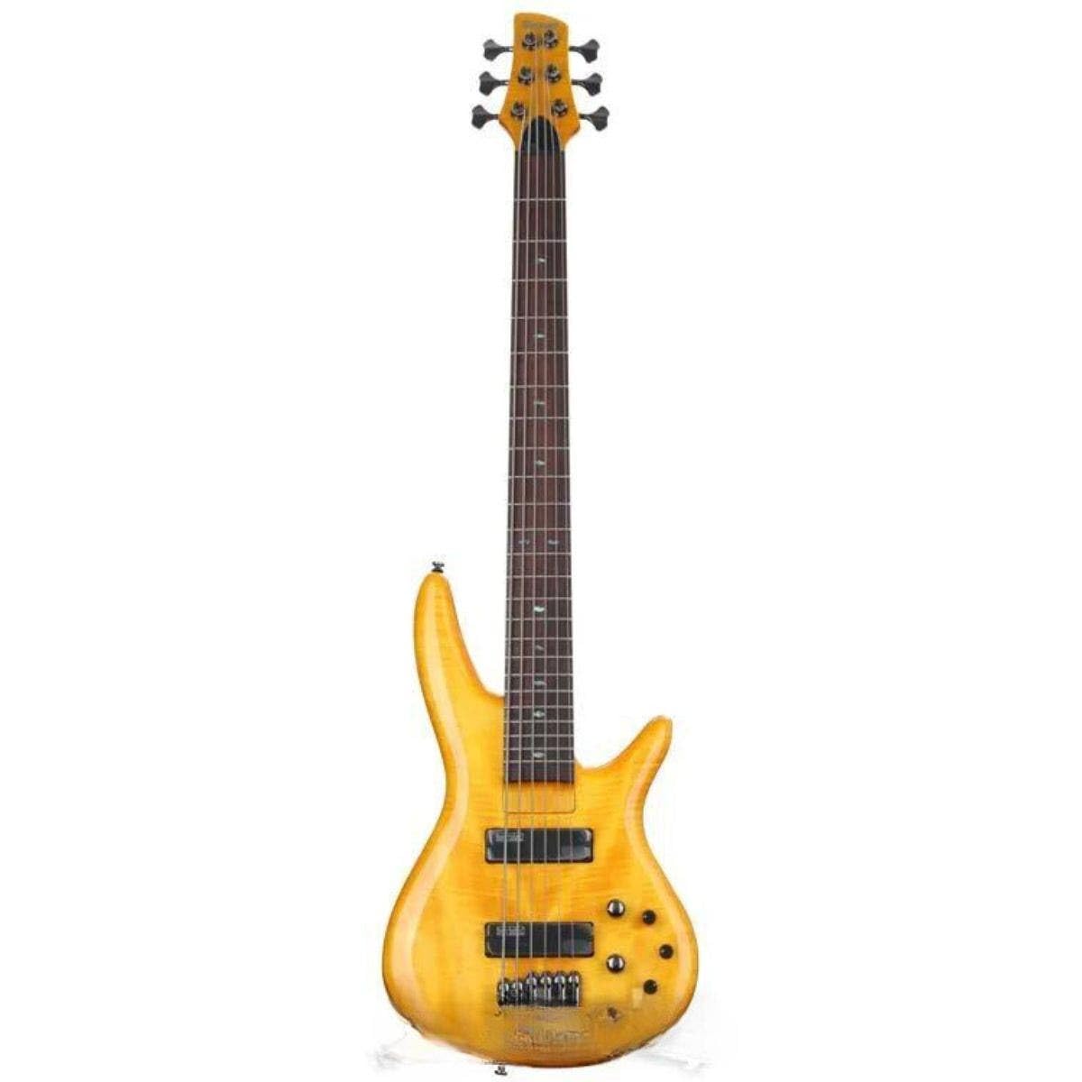 Ibanez GVB36 Gerald Veasley Signature 6-String Electric Bass Guitar Amber