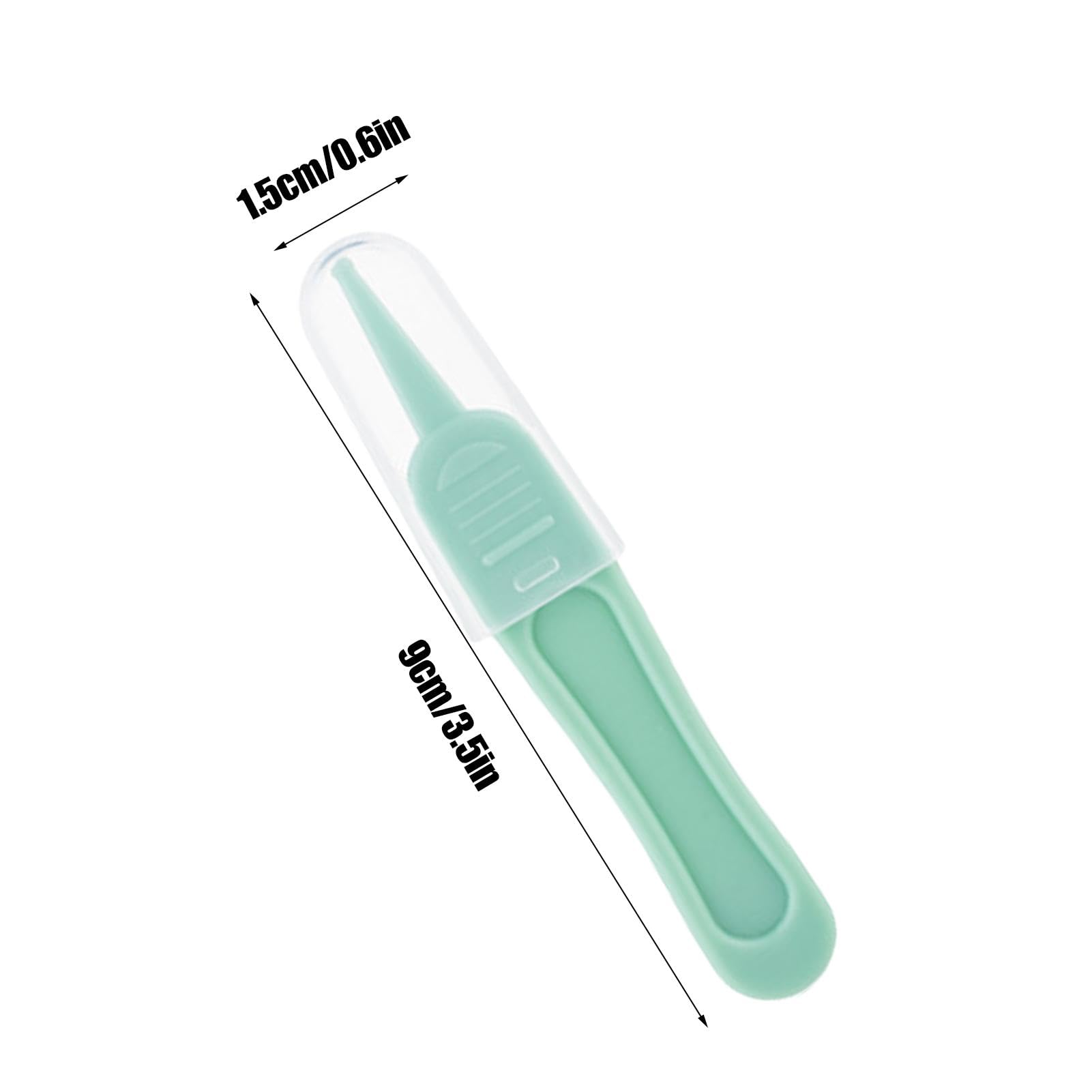 Booger Remover pour tout-petits | Pince Booger à tête ronde sûre et efficace – Extracteur de booger avec couvercle transparent pour enfants collants et séchés