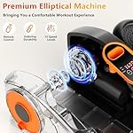 Under Desk Elliptical Machine, Ellipse Leg Exerciser with 15 Adjustable Speed, Quiet & Portable Seated Pedal Exerciser, Ideal for Seniors & Sedentary Office Workers - Image 3