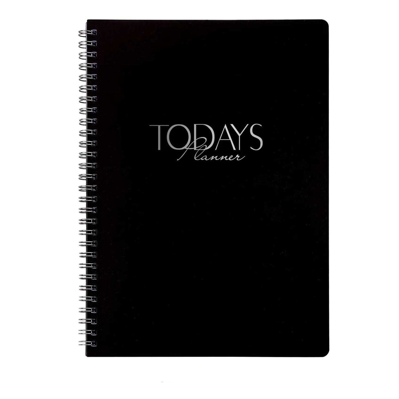 Inspirierendes Notizbuch 2-teiliges undatiertes 7-Tage-Wochenplaner-Notizbuch mit stündlichem Essensplan, Ausgaben-Tracker und Wasseraufnahme-Tracker.