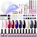 Coscelia Smalto Semipermanente per Unghie Kit 10pz Colori Smalti in Gel 36W LED Unghia Lampada UV Nail Asciuga Rapido Soak off Top Coat Base Coat Smalto in Gel Set per Manicure