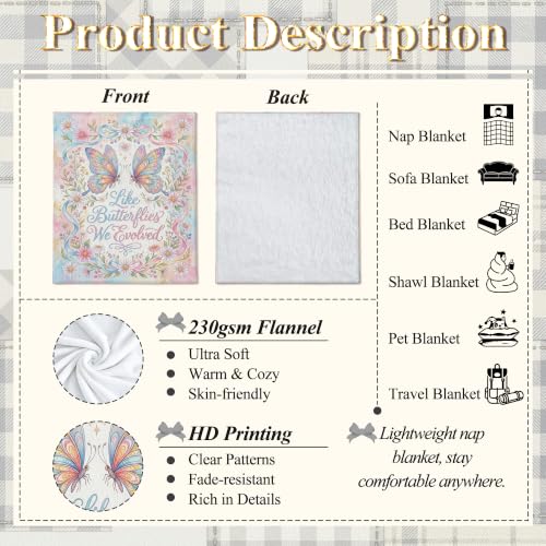Couverture en molleton douce, plaid chaud ultra confortable imprimé fleurs rétro - 8