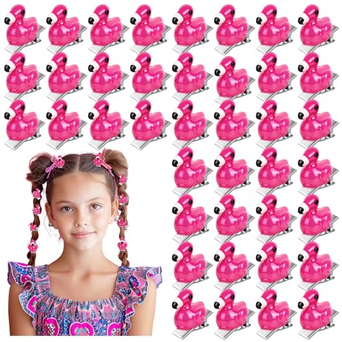 42Pcs Sprouts Rave Mini Flamingo Hair Sprout Clips Festival Rave Accessories for Women Party Supplies