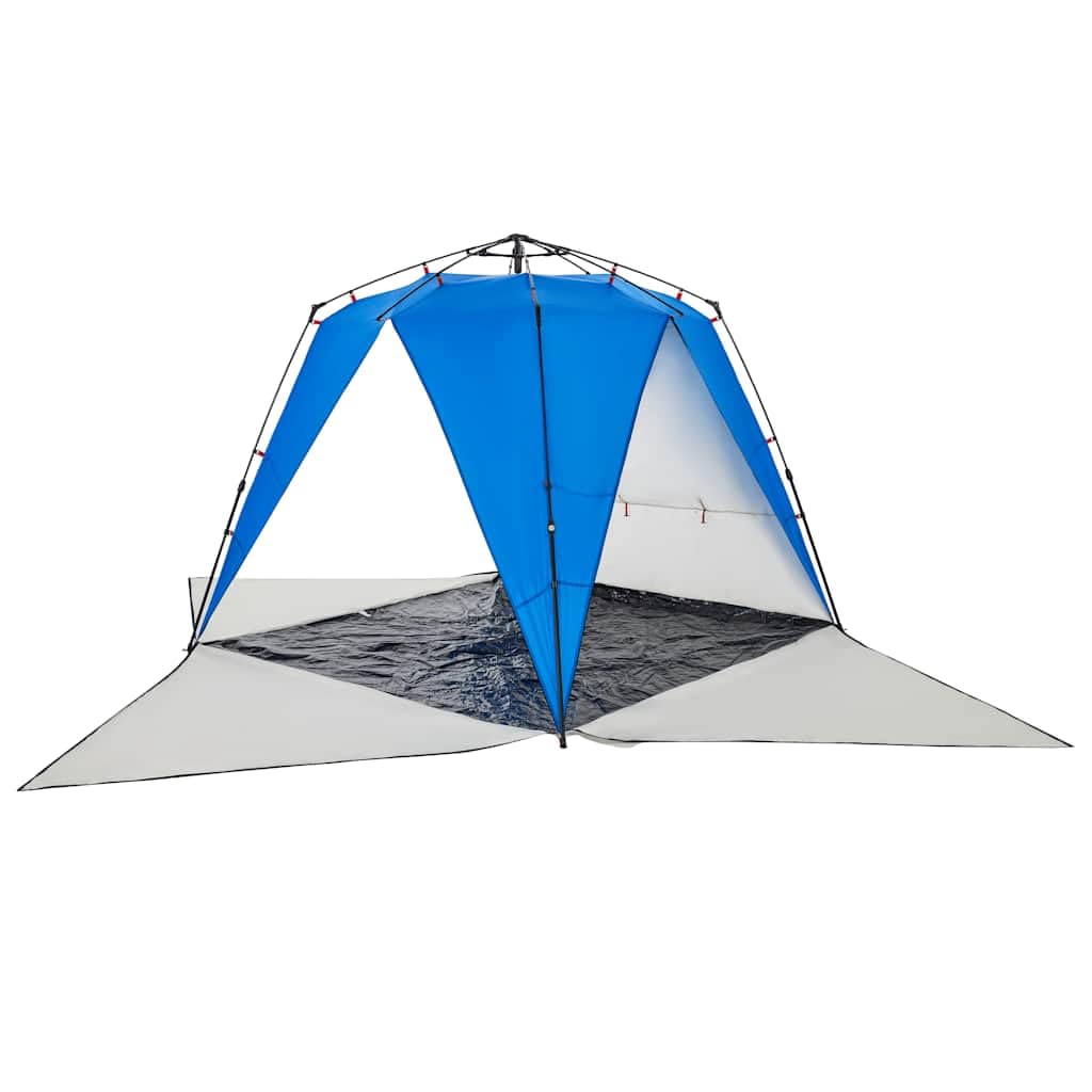Genérico Tienda de Playa 4 Personas Impermeable Apertura rápida Azul,Deportes,Actividades al Aire Libre,Camping y Senderismo,Tiendas de campaña-4005305