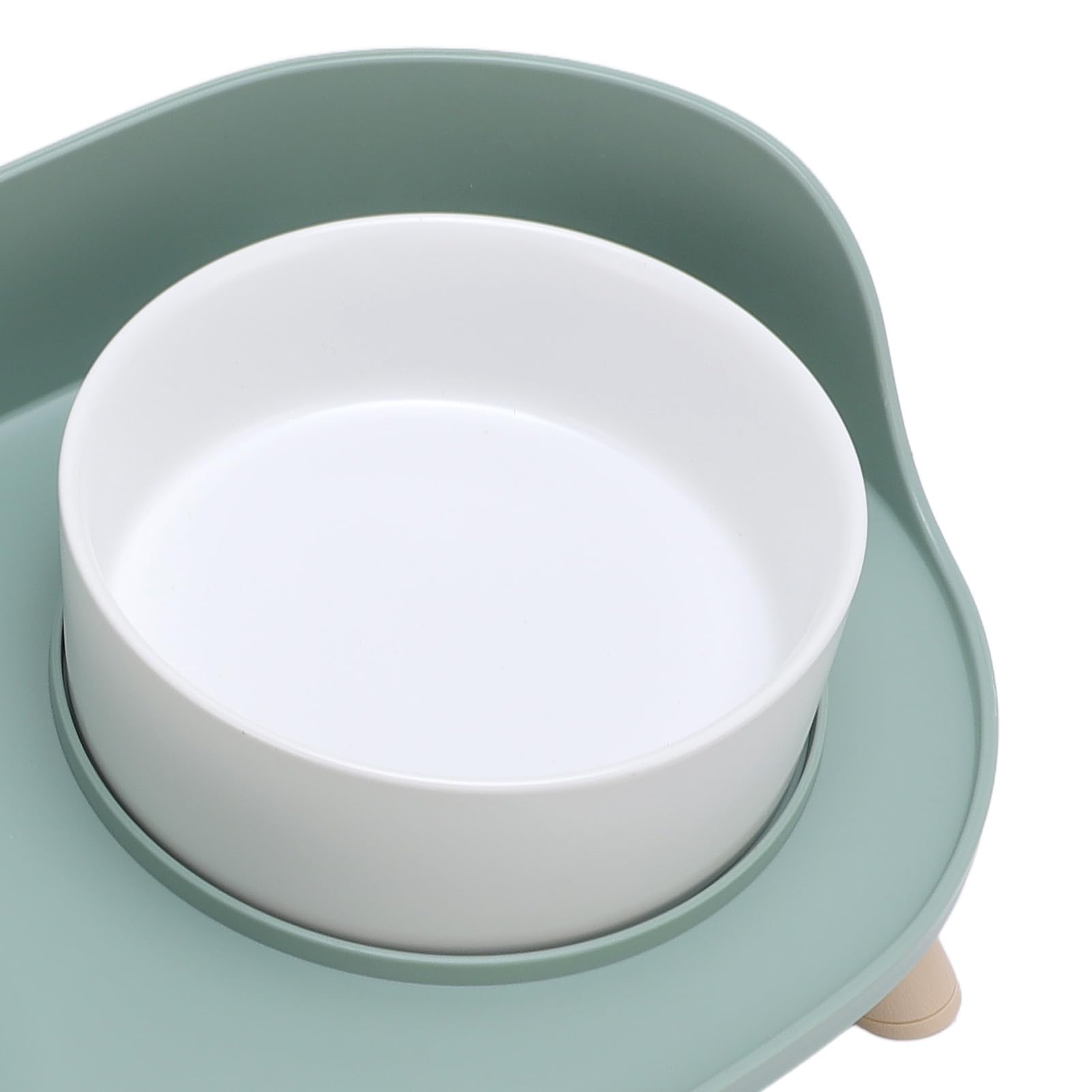 Gamelles Surélevées pour Chat, Protection de la Colonne Cervicale de 12 Cm de Hauteur, Gamelles Surélevées en Céramique pour Chat, Anti-éclaboussures, Double Bol avec Support pour Chats,