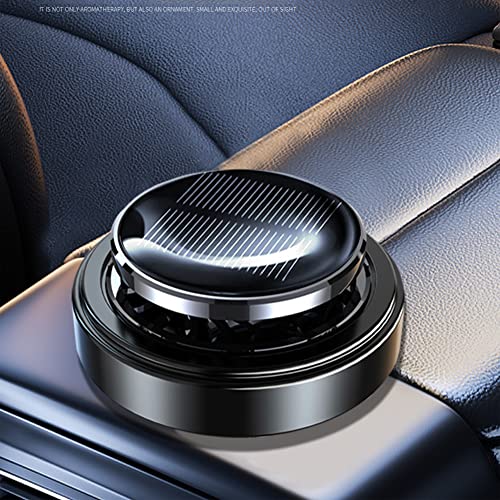 Image of Solar Energy Powered Car Air Freshener Essential Oil Car Diffuser Perfume Scent Fragrance Air Purifier Rotating Relieve Fatigue Aromatherapy Diffuser for Car Home Office Decoration Gifts