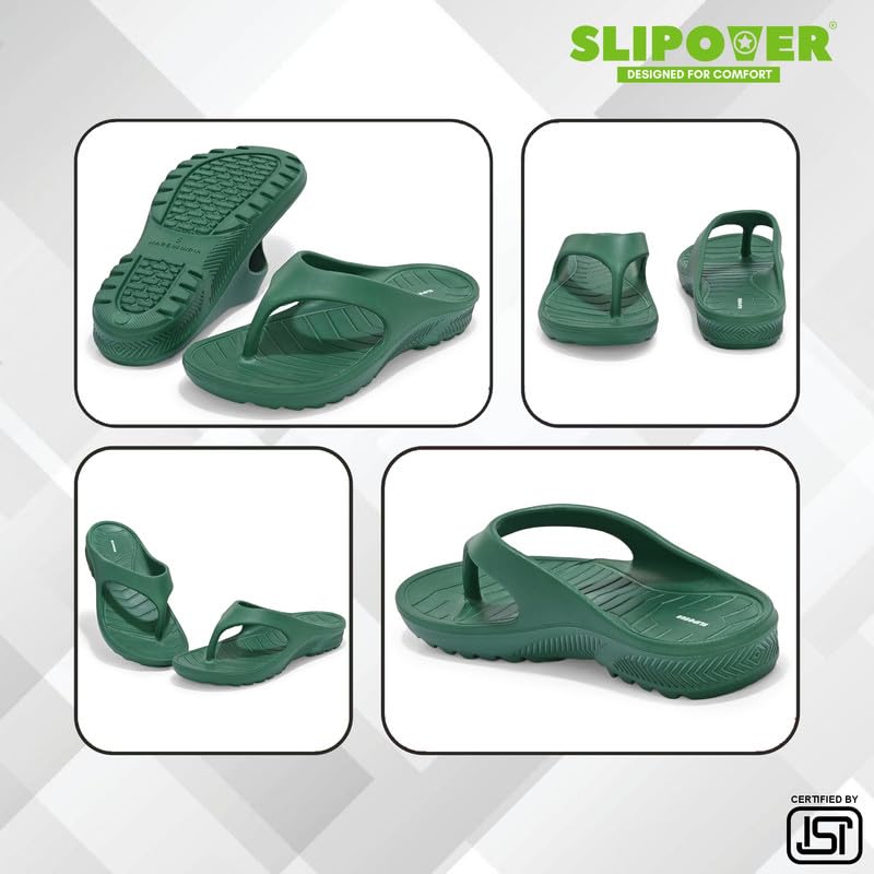 Image of SLIPOVER Flip Flop (W Boost) Slippers for Women Stylish|Comfortable|Soft|Lightweight|Anti-Skid|Arch Support|Lab Tested|Casual|EVA Slippers|Sandals|Chappals, Ideal for: Womens|Girls