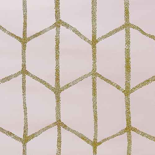 Intelligent Design Raina Total Blackout Metallic Print Grommet Top Single Curtain Panel Thermal Insulated Light Blocking Drape for Bedroom Living Room and Dorm 50x84 - Image 4