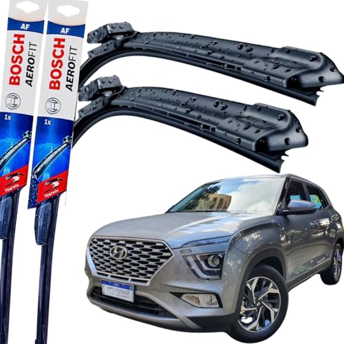 Par Palheta Limpador Parabrisa Dianteiro Silicone Bosch Paleta Hyundai Creta 2021 á→ 2024