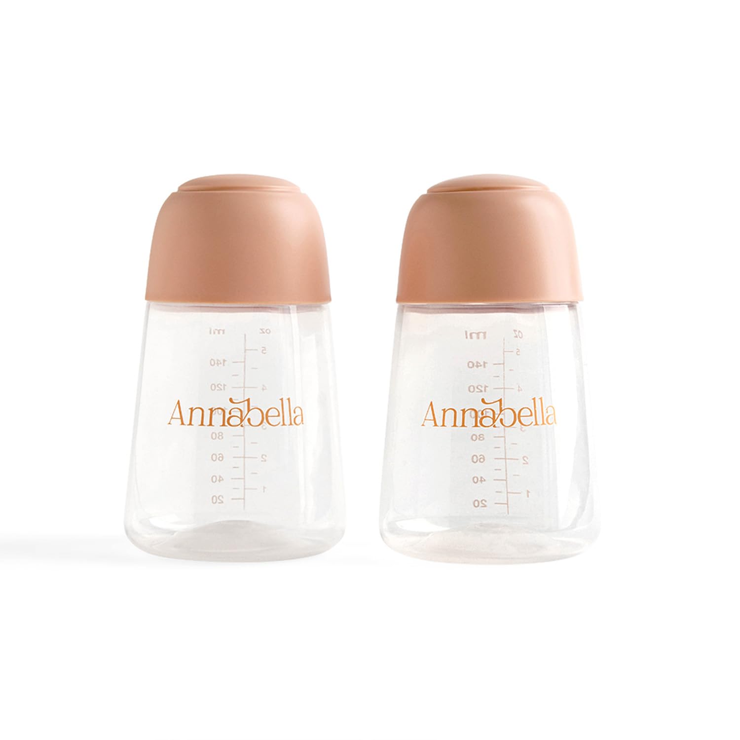 Annabella 140 ml Breastmilk Storage Bottles with Lids, Wide Mouth Breastmilk Collection Bottles, Breastfeeding Storage Bottles, Leak Proof Pumping