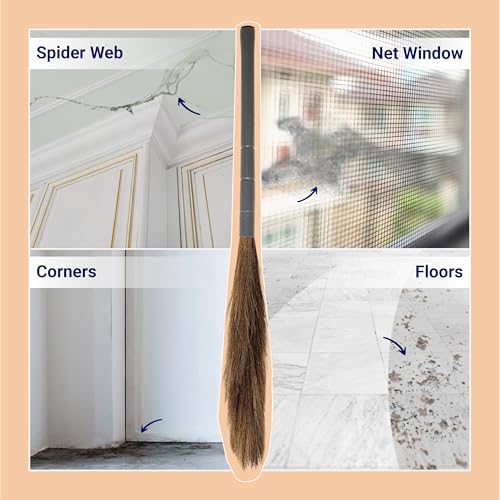 Image of Chakaachak Grass Floor Broom for Home Cleaning | Natural Meghalaya Fibers | Strong Bristles | Lightweight Long-Lasting Jhadu | for Hard, Tiles, Marble & Wooden Surface Sweeping