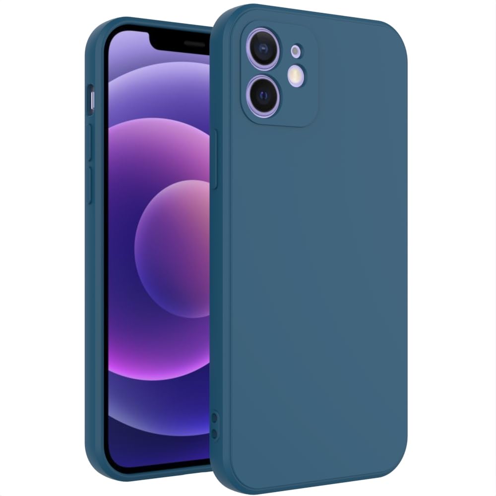 for iPhone 12 Case Dark Blue, Scratch Resistant with Soft Touch, Slim Thin Phone Cover for iPhone 12 6.1 inch