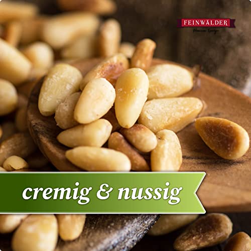 Feinwälder® Pinienkerne unbehandelt und naturbelassen / 1 kg im wiederverschließbaren Beutel/cremig-nussiger Geschmack/gesundes Topping für Bowl-, Salat und Pasta