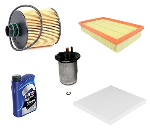 Kit tagliando olio ELF 5W40 4LT + 4 FILTRI TECNECO...