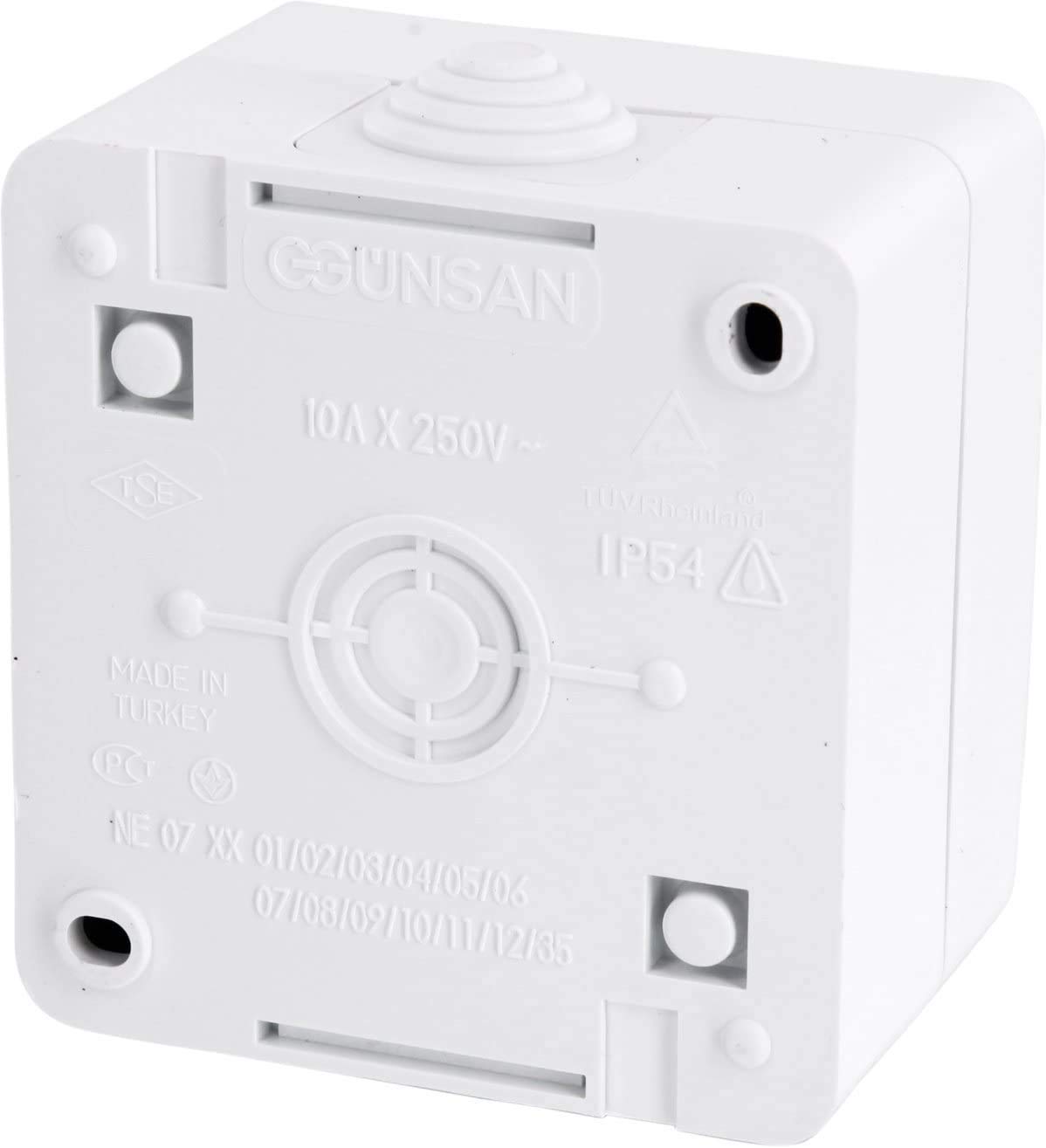 Pulsante campanello, targhetta per nome IP54, All-in-One, serie G1, bianco puro