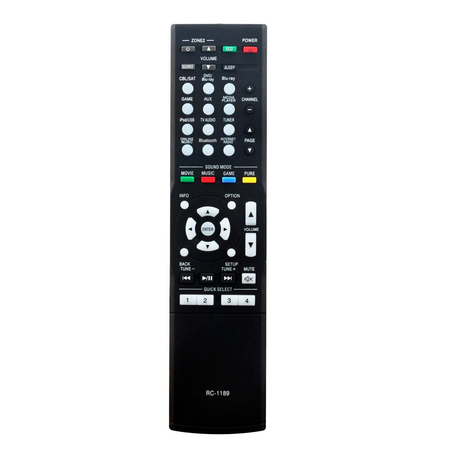 A911　DENON　デノン　リモコン　　RC-1189 Amazon.com: RC-1189 Replaced Remote Control Compatible with Denon