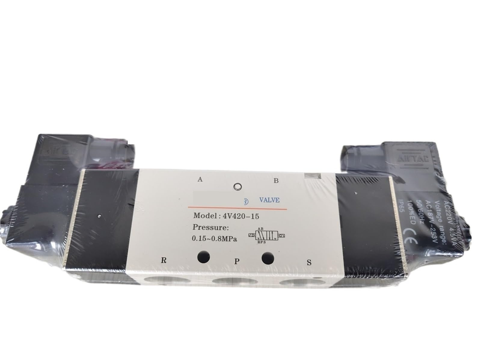1pc PneumaticControl Solenoid Valve 4V410-15 4V420-15 4V430C-15 4V430E-15 4V430P-15(4V430C-15,AC 220V)