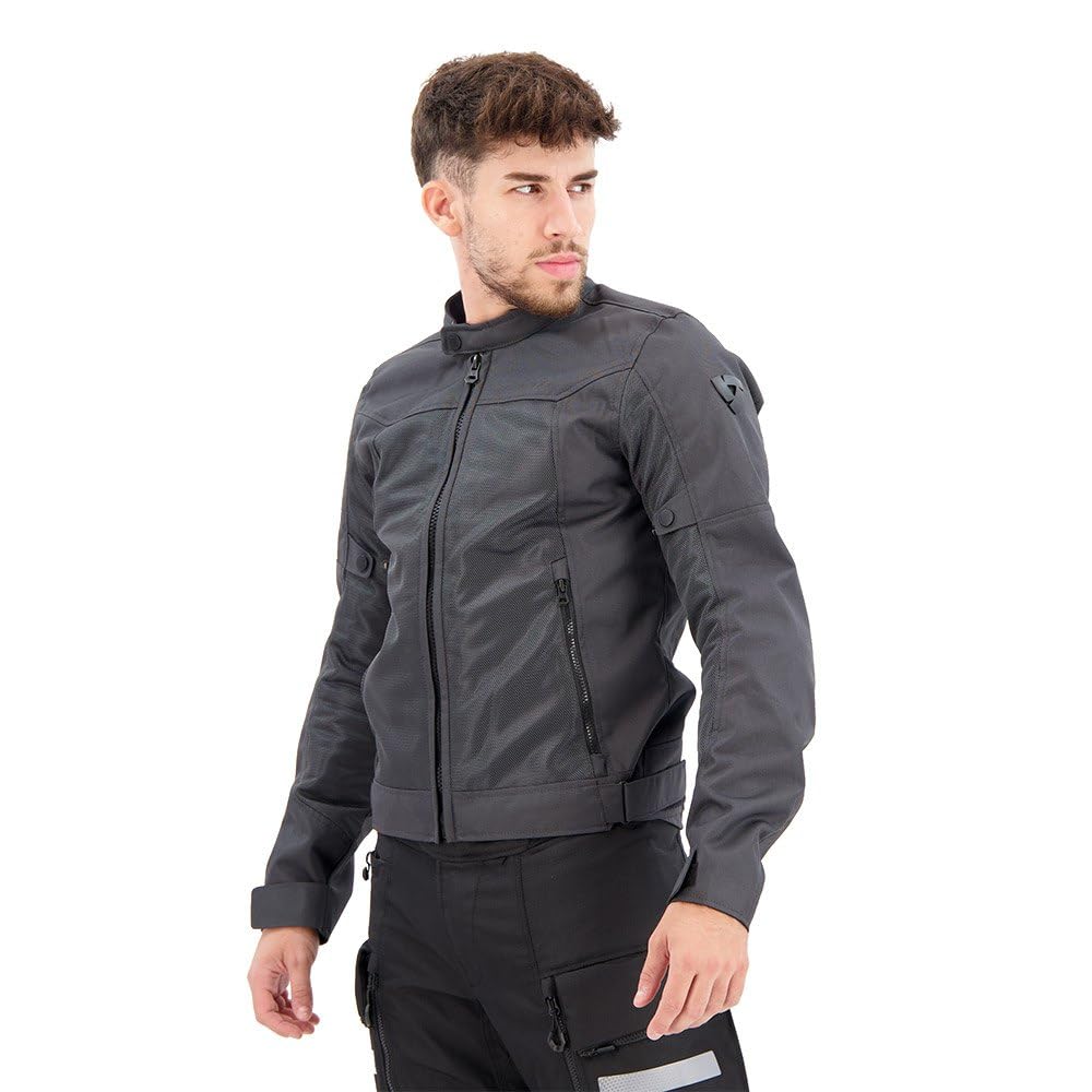 REV'IT! Revit Eclipse 2 Giacca tessile moto, grigio, S