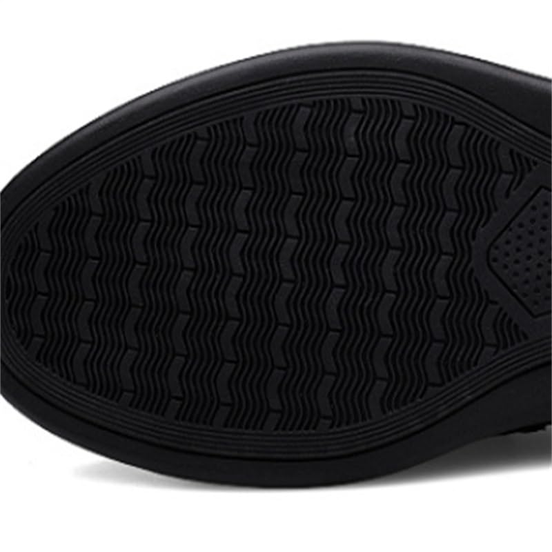 Men's Rubber Shoes Soft-Soled Lace-up Oxford Shoes Spliced Casual Comfortable Shock-Absorbing Breathable Non-Slip Shoes for Men 7