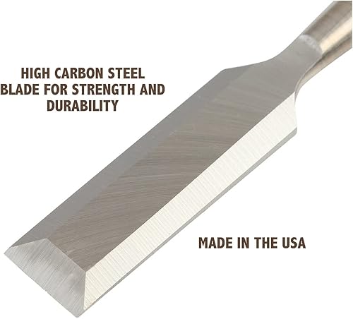 Miniatura 4 de Buck Brothers 120106BC Professional - Cincel de madera de 1 pulgada, color amarillo