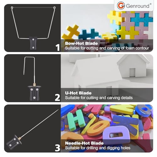 6 in 1 Cordless Foam Cutter,Electric Cutting Machine Pen Tools Kit,Styrofoam Cutting Pen, Foam Carving Tools for Foam Cutting Holes Digging Details Handling - Image 4