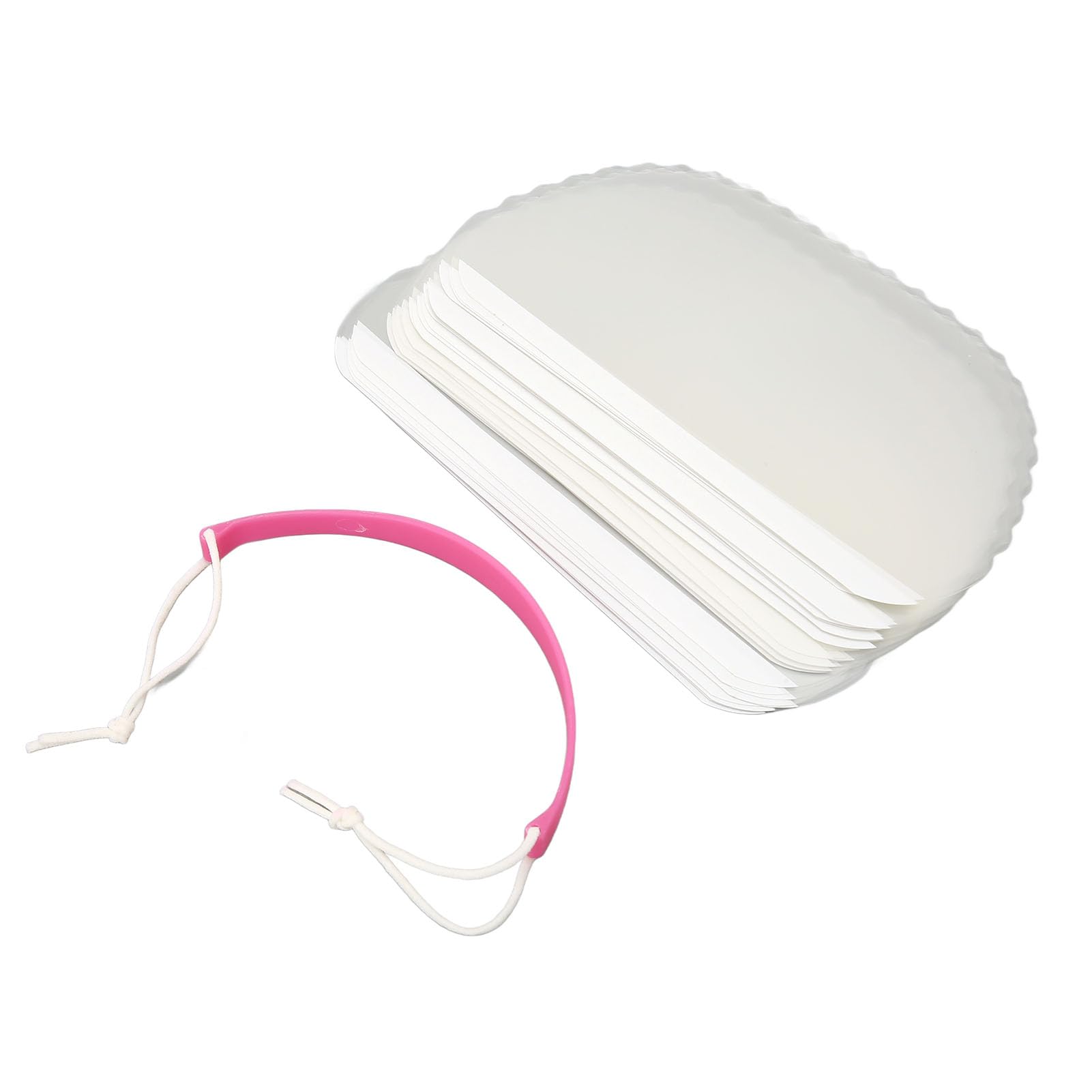 FILFEEL Shower Face Shields 50PCS Disposable Transparent Eyebrow Shields for Home and Salon Use for Makeup and Eyelash Extensions - Image 3