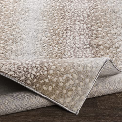 Livabliss PABLO Antelope Print Area Rug,7'10 Inch X 10',Camel/Light Gray thumb #4
