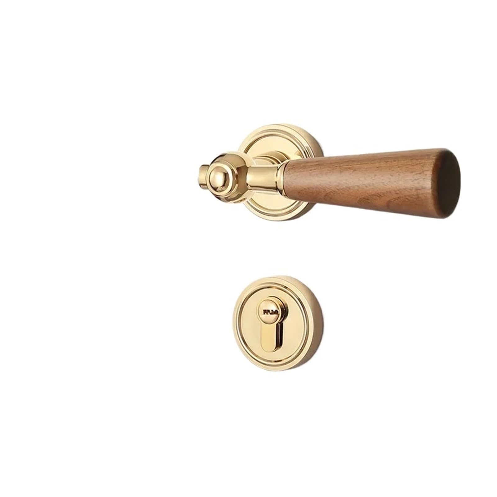 BSAXITHZB Handle zinc Alloy Silent Door Lock Household Hardware Accessories Double-Sided Handle(B Gold)