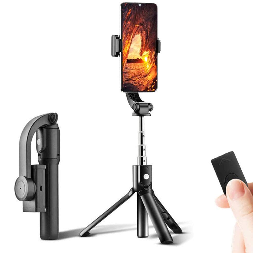 LJJ Gimbal Estabilizador para iPhone/1 Axis Estabilizador Smartphone, Onvierte Tu MóVil En Una CáMara Inteligente para Grabar En Movimiento