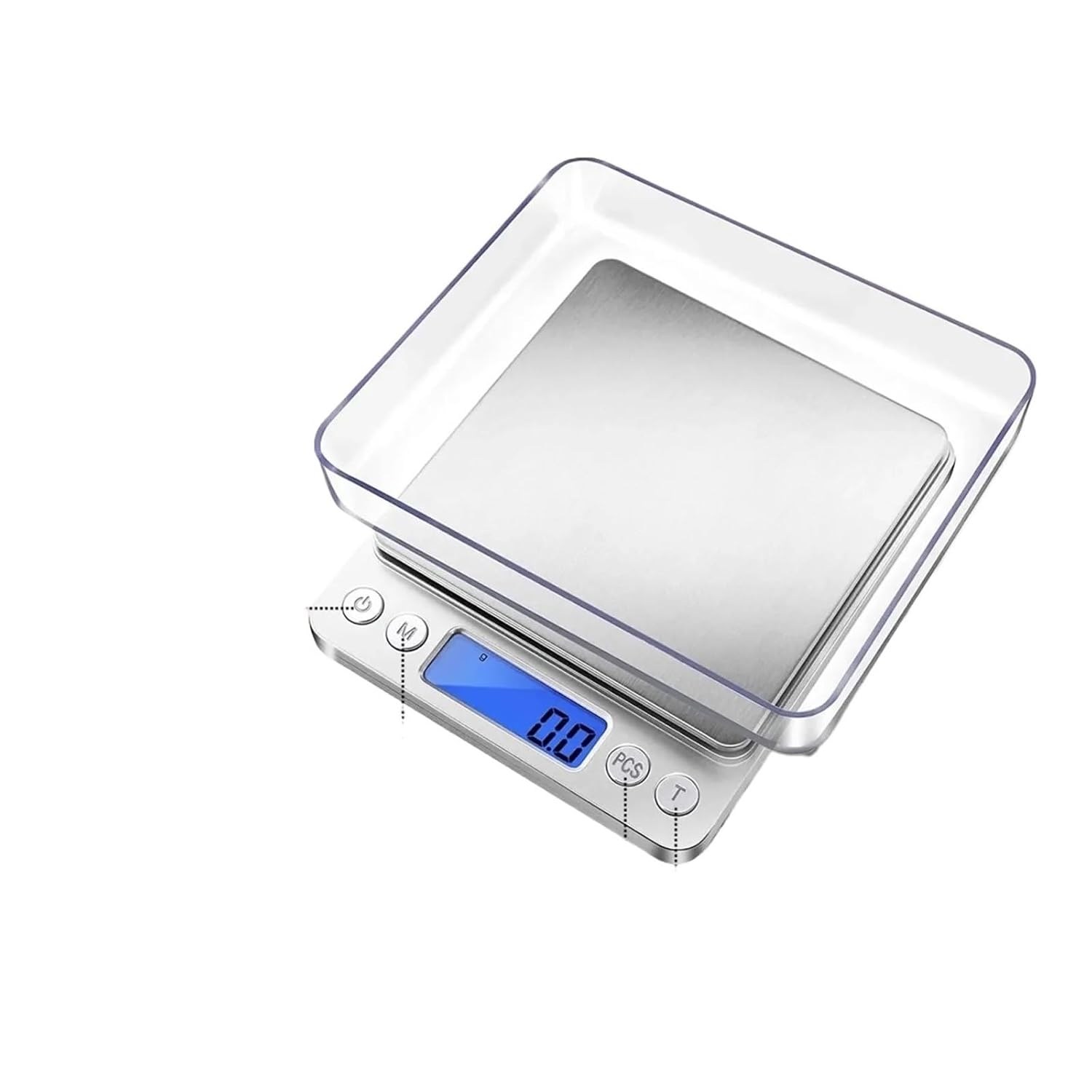 Electronic Scale, Electronic Digital Scales Balance Precision 0.01g LCD Personal Jewelry Weighing Gram Smart Pocket Coffee Scale for Kitchen,for Meal Prep, Baking and Cooking(3kg-0.1g)