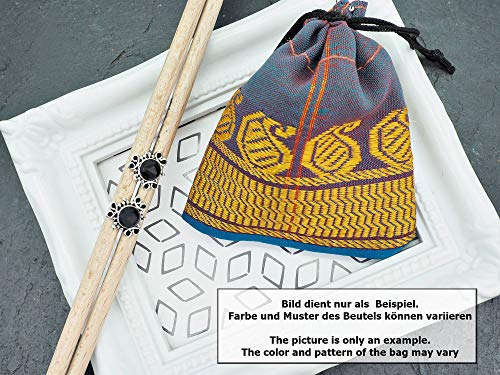 Boucle d'oreille argent 925 sterling Onyx noir Clous d'oreilles véritable argent femme (NO.: MOS-091-03) – Image 6