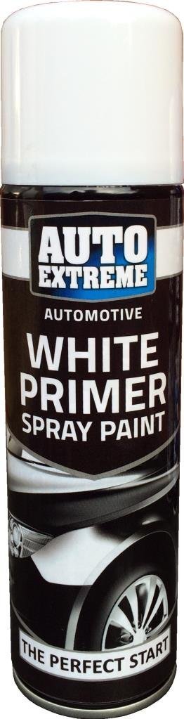 250ml Auto Spray Paint White Primer 1912 Spray Can Household Car Van Bike Aerosol Paint (2 Pack)