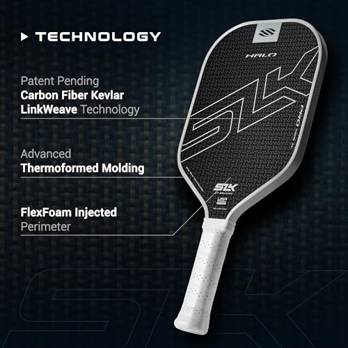 Image of Selkirk Sport SLK Halo Pickleball Paddles | T700 Raw Carbon Fiber Paddle