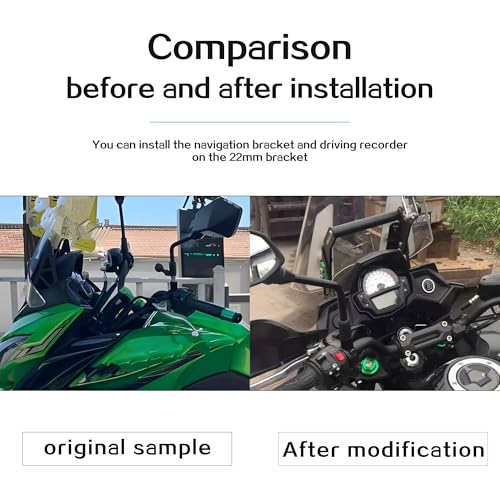 Support de navigation moto Versys 650 : finis les écrans cachés