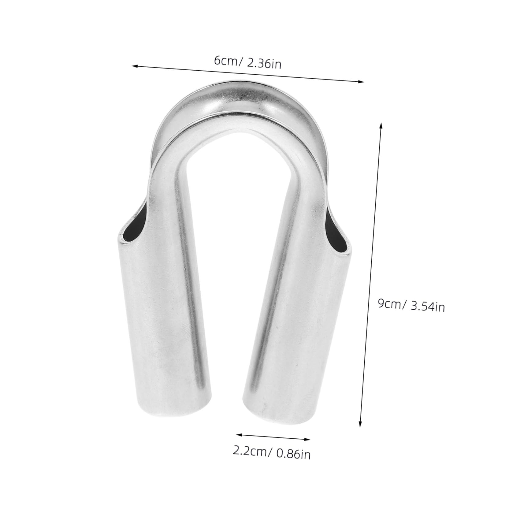 Ciieeo Heavy Duty Wire Rope Thimble Stainless Steel Cable Thimble for Towing Rigging Industry Construction Uses