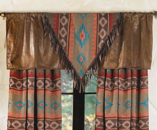 BLACK FOREST DECORCanyon Shadows Rustic Valance
