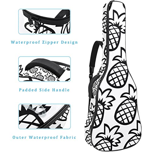 Housse étanche pour guitare acoustique avec double bandoulière et poche Illustration ethnique Djembé, Multicolore 03… - Les Beatles, Paul McCartney, John Lennon, RIngo Starr, George Harrison Housse étanche pour guitare acoustique avec double bandoulière et poche Illustration ethnique Djembé, Multicolore 03… – Image 5