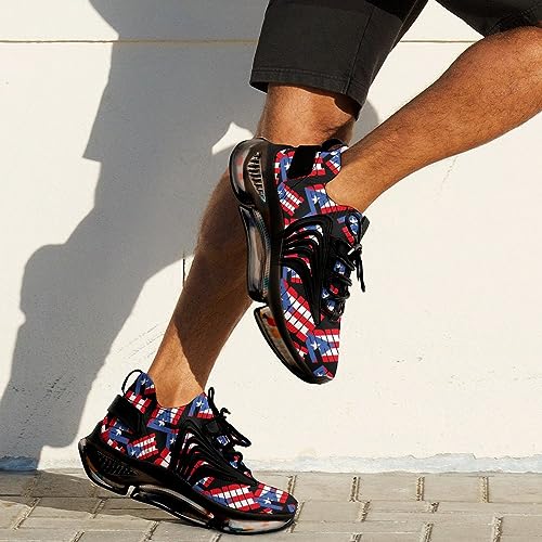 Puerto Rico Rican Flag Country Pride Men's Running Shoes Walking Sneakers for Women Athletic Lightweight Breathable Shoes4