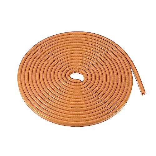 Garde de bord de porte de voiture flexible en caoutchouc orange 16.4ft