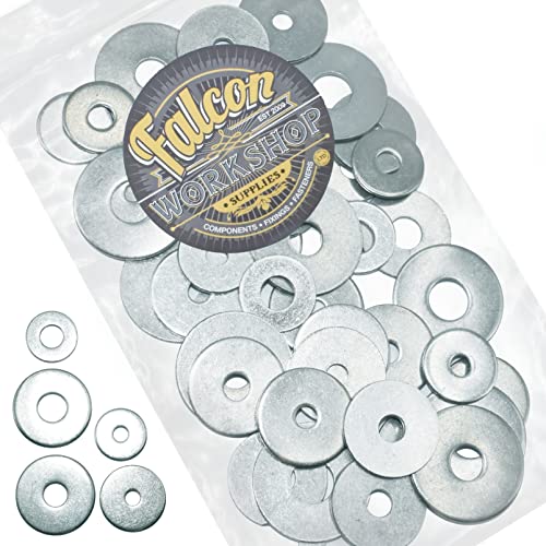 Paquete de arandelas de centavo mixtas de 200 g - galvanizado multiusos BZP Cover