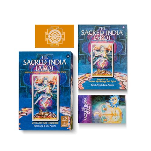 The Sacred India Tarot Deck - 78 Premium Tarot + 4 Bonus...