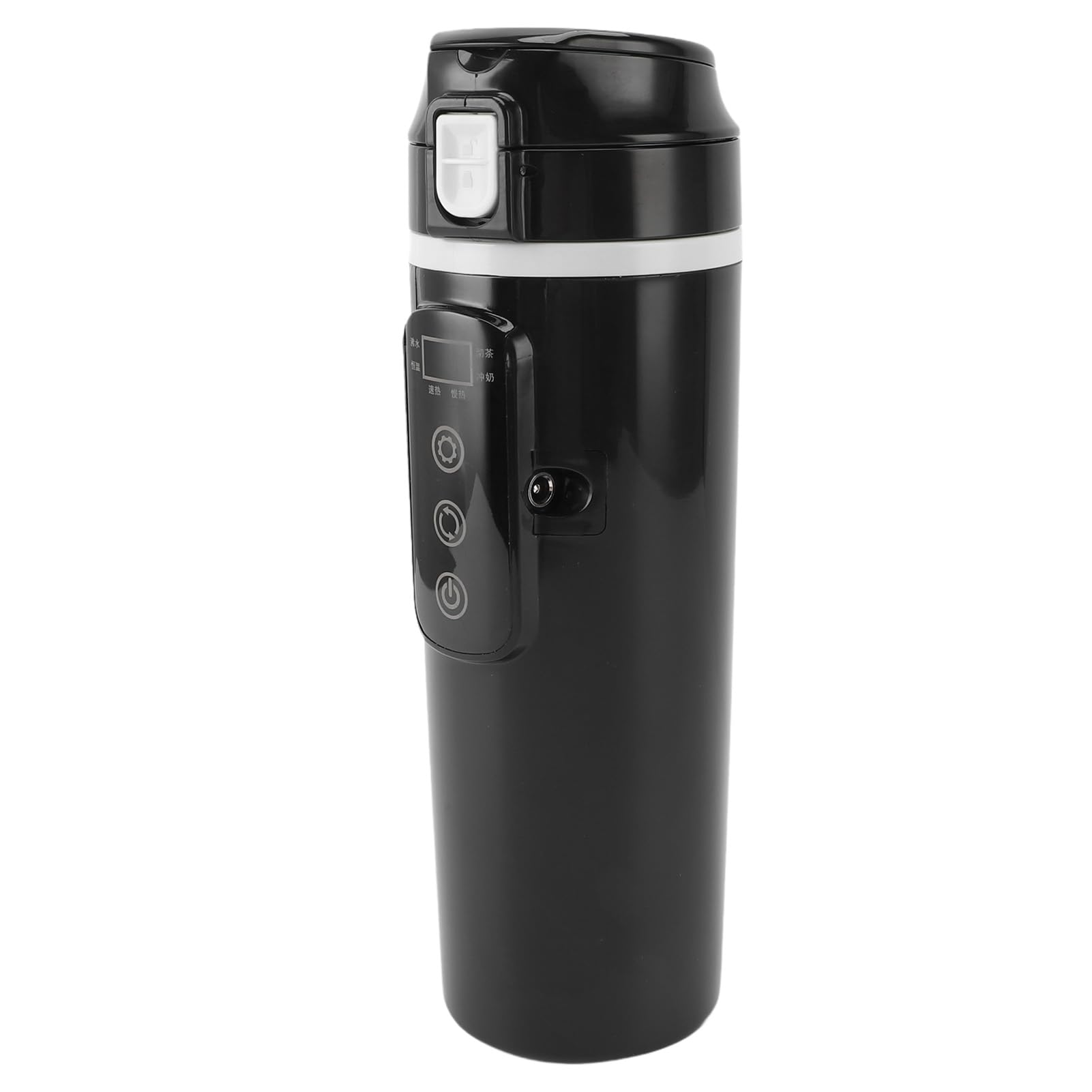 Hervidor de Agua para Coche, Caldera de Agua para Coche, Hervidor Eléctrico de Viaje 12V 24V para y Camión, Portátil 500 Ml, Taza Calefactora para café y té con Contr