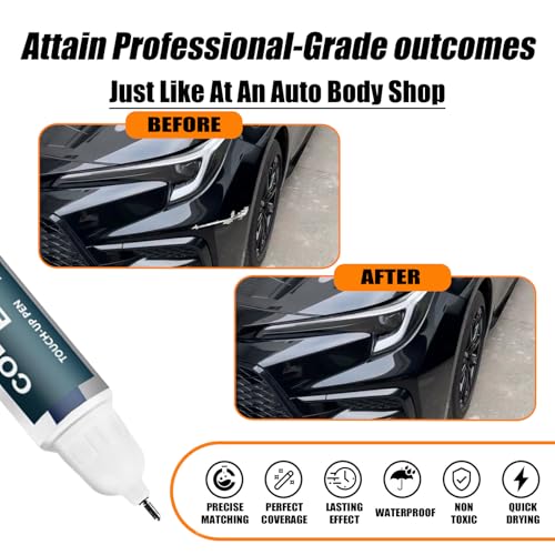 Image of (202 Black) Car Touch Up Paint for Toyota, Car Paint Pen Scratch Repair Two-In-One Touch Up Paint, Premium Car Scratch Remover for Deep Scratches
