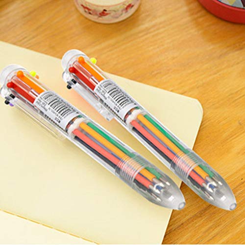 QHGstore 4 pezzi della novità 6 colori in 1 Penna