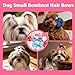 OLINGYOU Dog Nail Art Pens,Nail Art Markers for Dog-6 Colors & 20 Pcs Dog Bowknot Hair Bows, DIY Nails for Pet, Dog Safe Nail Polish Non Toxic, Odorless, Easy to Apply