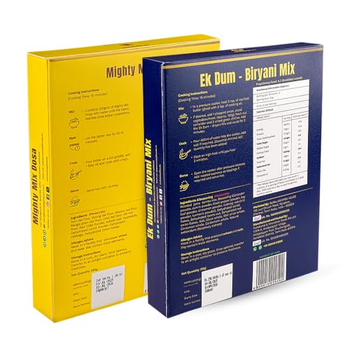 Image of Revival Millet Biryani (200g) & Dosa Mix (200g) Combo Pack | Instant South Indian Meal | High Protein & Fiber | Wholesome Superfood | Quick, Healthy & Ready in 15 Minutes
